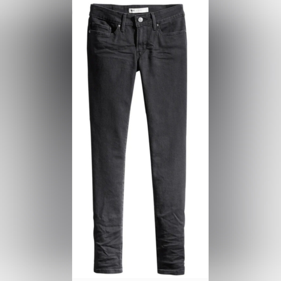 NWOT Levi's 711 Black Skinny Jeans Mid Rise 34 × 32 - Picture 13 of 14